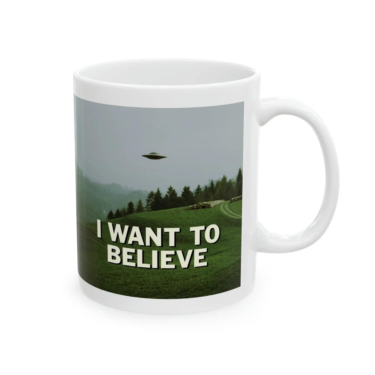 X-Files I want to believe Ceramic coffee mug 11oz - Geek House Creations