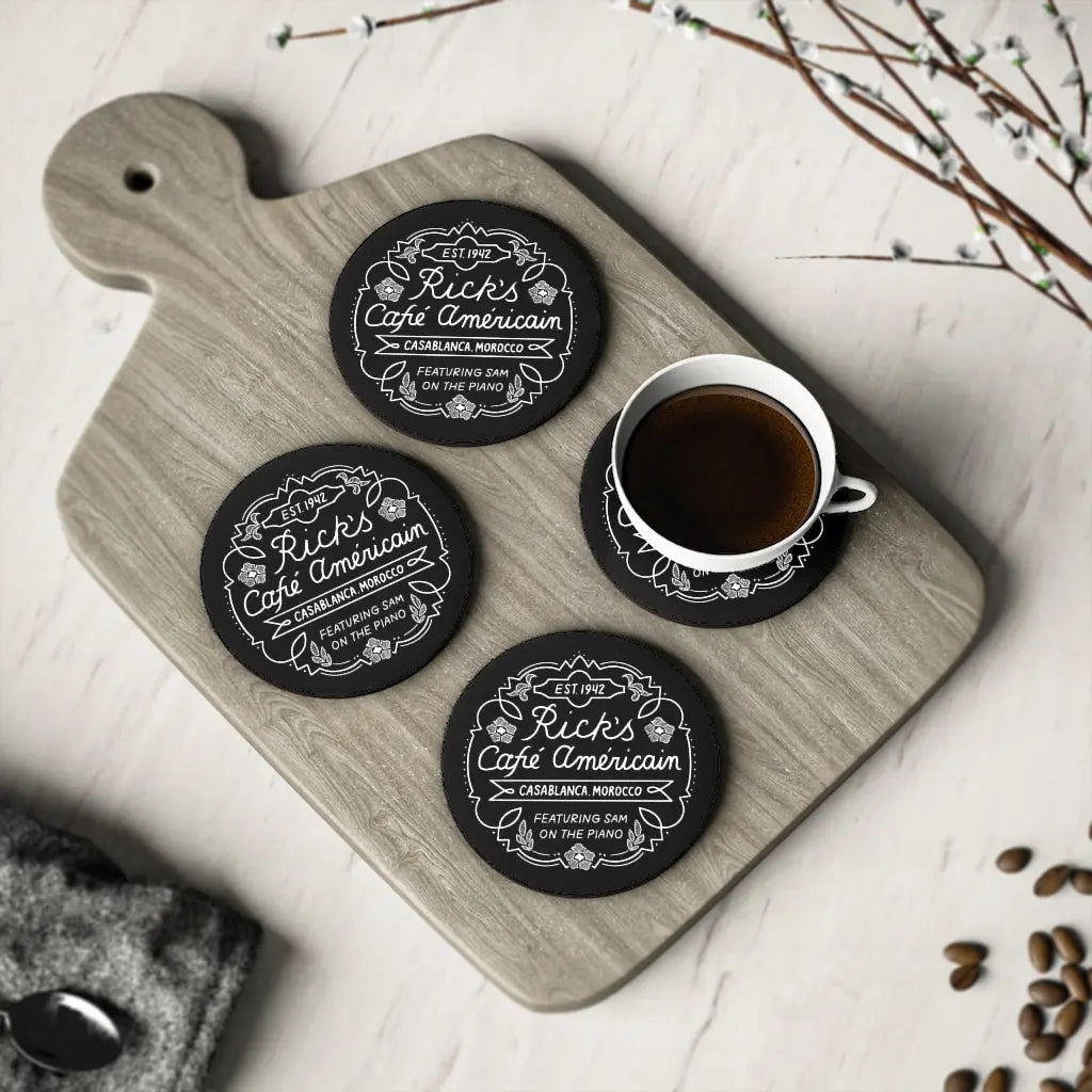 Casablanca Rick's Cafe Americain Coasters - Geek House Creations
