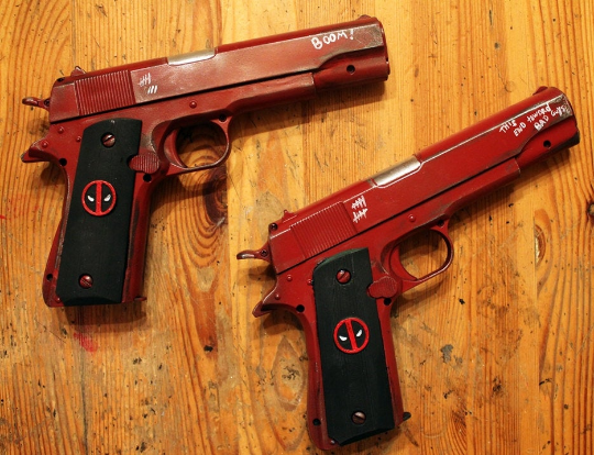 Deadpool Twin Pistols Cosplay props - Geek House Creations