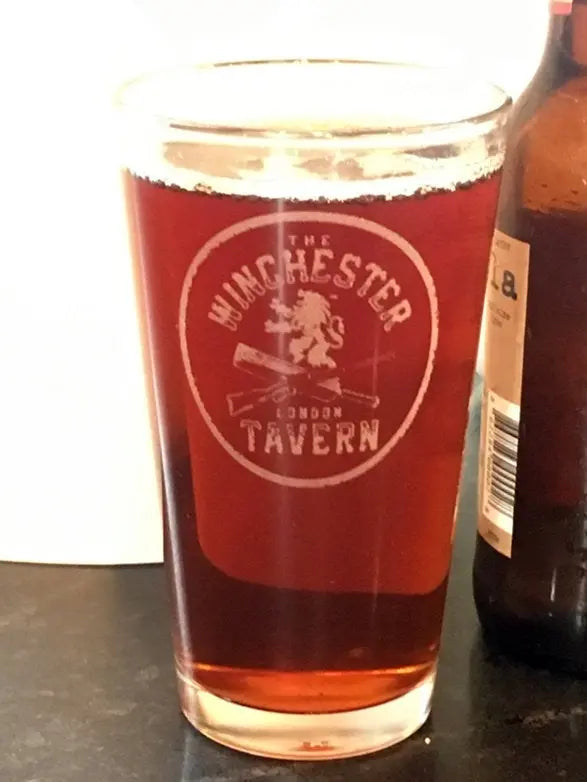 The Winchester Tavern Shaun of the Dead, Beer Pub Pint Glass - Geek House Creations