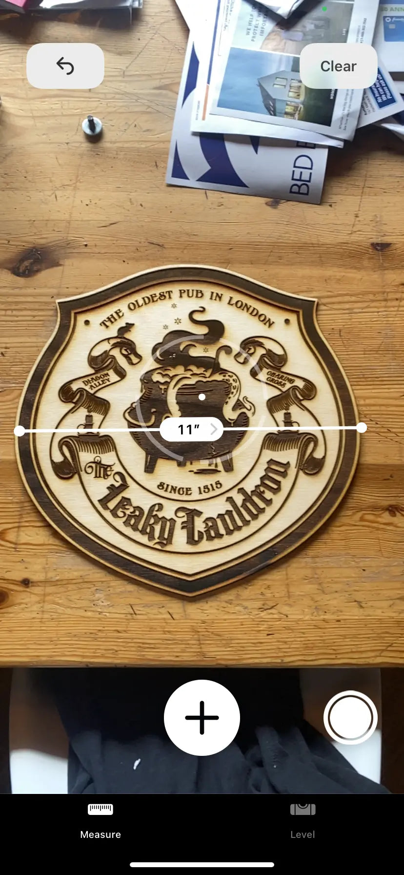 Leaky Cauldron Wall Art, woodwork pyrography - Geek House Creations