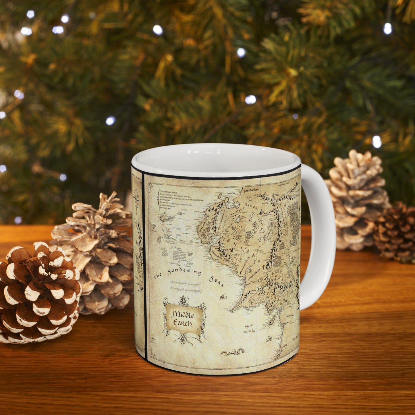Middle-Earth Map LOTR Ceramic Mug 11oz - Geek House Creations
