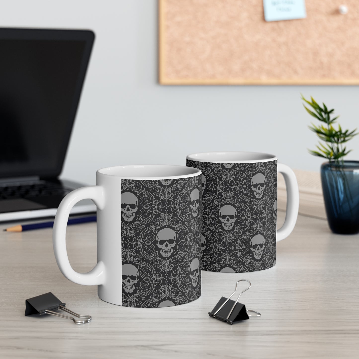 Gothic Skull Mug 11oz - Geek House Creations