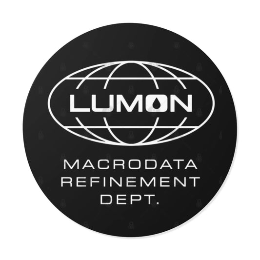 Lumon Macrodata Refinement Department Logo Round Vinyl Sticker - Geek House Creations