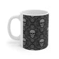 gray skull mug 11oz 