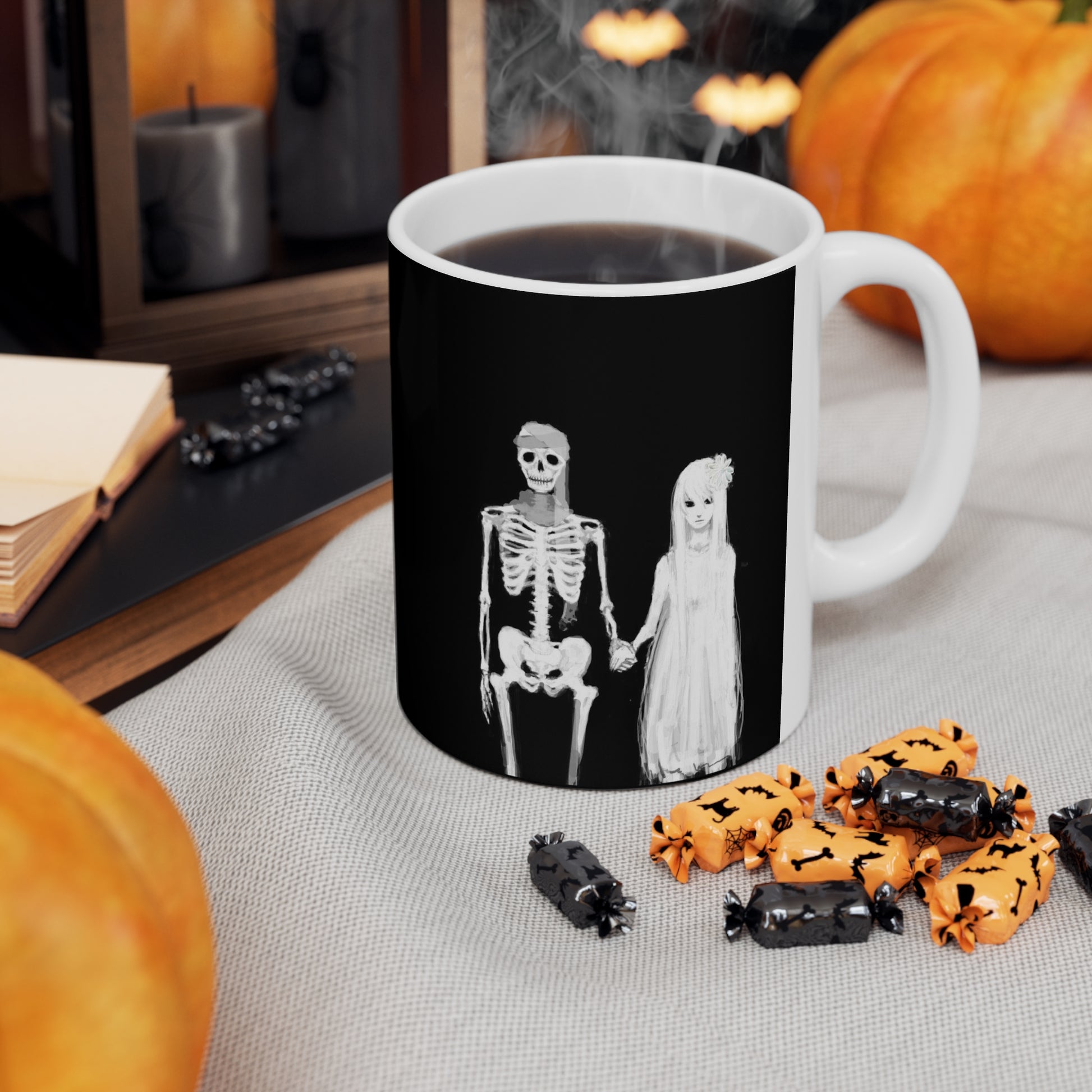 Skeleton Couple Mug 11oz - Geek House Creations