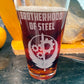 Brotherhood of Steel Fallout Beer Pint Glass - Geek House Creations