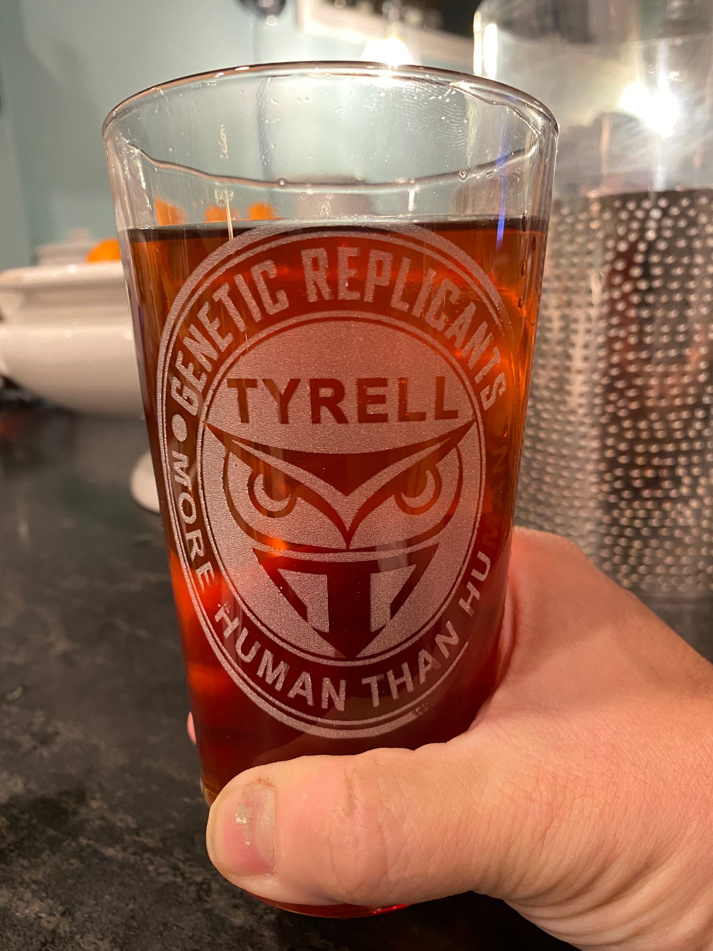 Blade Runner Tyrell Corp Pint Glass