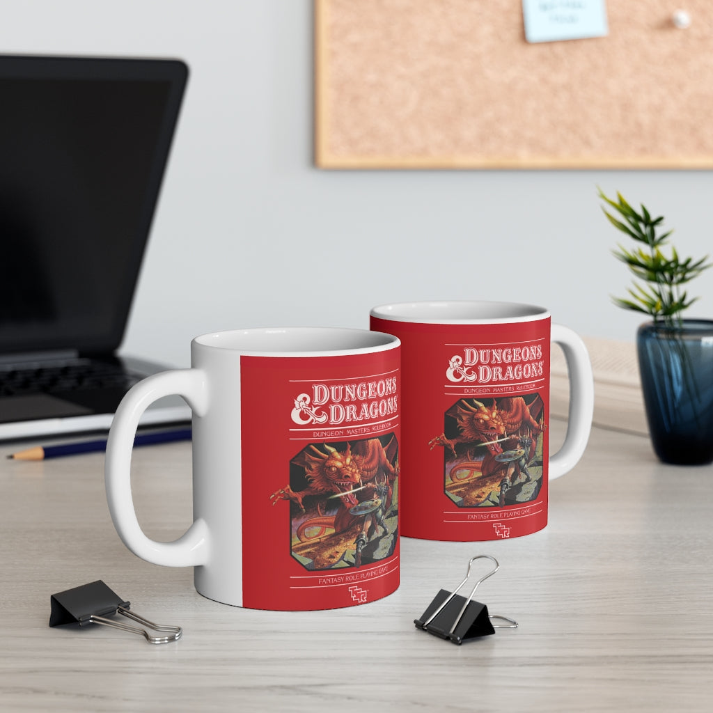 Classic Dungeons & Dragons Dungeon Master's Guide Cover Mug 11oz - Geek House Creations
