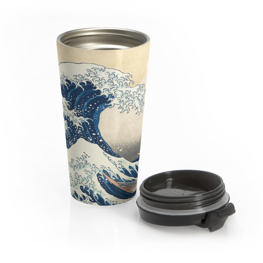 The Wave Stainless Steel Travel Mug - Geek House Creations