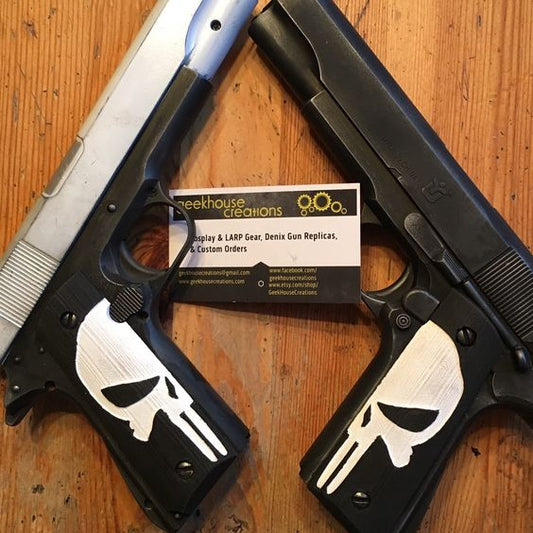 The Punisher Pistols Cosplay props - Geek House Creations