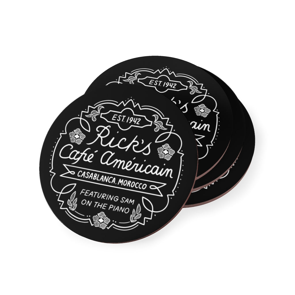 Casablanca Rick's Cafe Americain Coasters - Geek House Creations