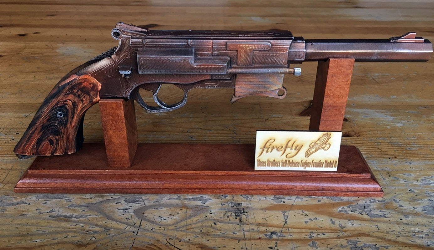 Firefly Serenity Captain Malcolm Reynold's Gun with stand
