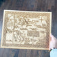 Thorin's Map from The Hobbit LOTR Wall Art, woodwork - Geek House Creations