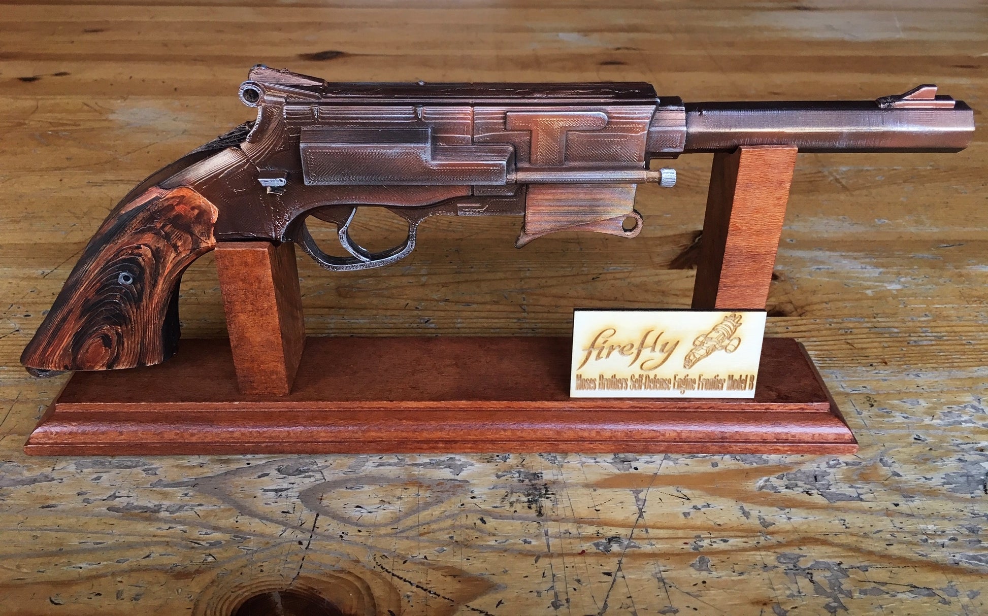 Firefly Serenity Captain Malcolm Reynold's Gun, cosplay prop - Geek House Creations