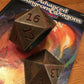Dungeons and Dragons large 20 sided die box