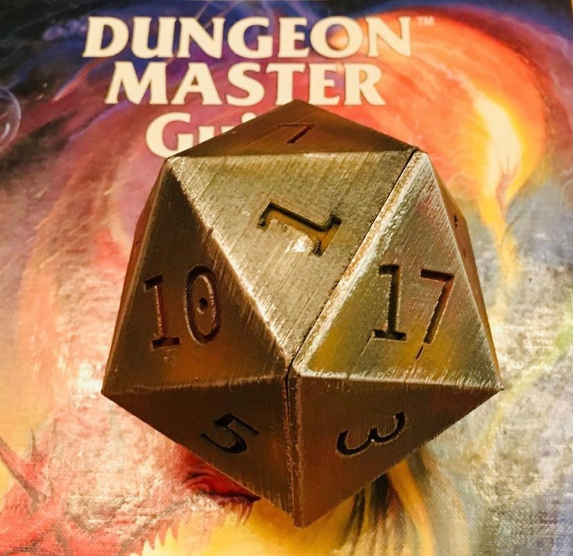 Dungeons and Dragons large 20 sided dice box