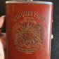 Supernatural Winchesters Leather covered Flask, 8 oz. - Geek House Creations