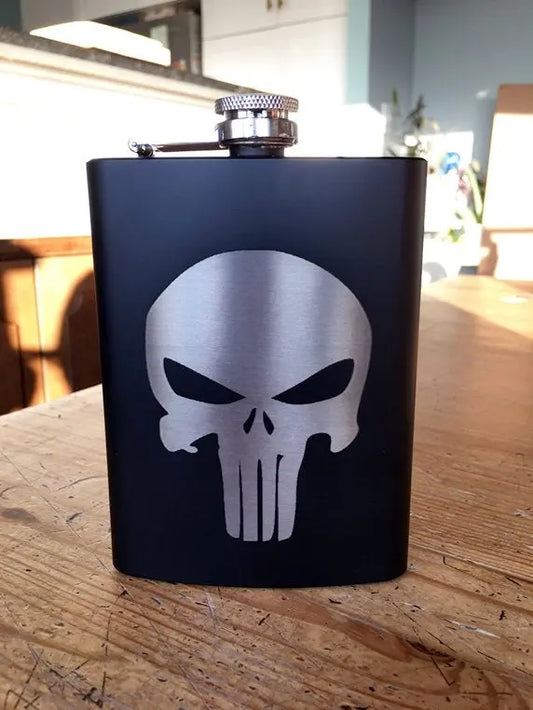 Punisher Stainless Steel hip flask - Geek House Creations