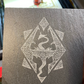 Skyrim Dragon Slate Coasters, set of 4 - Geek House Creations